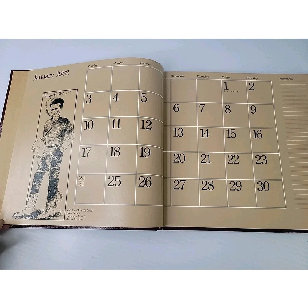 VTG RARE 1982 The New York‎ Times Appointment Calendar Hardcover Book Unused